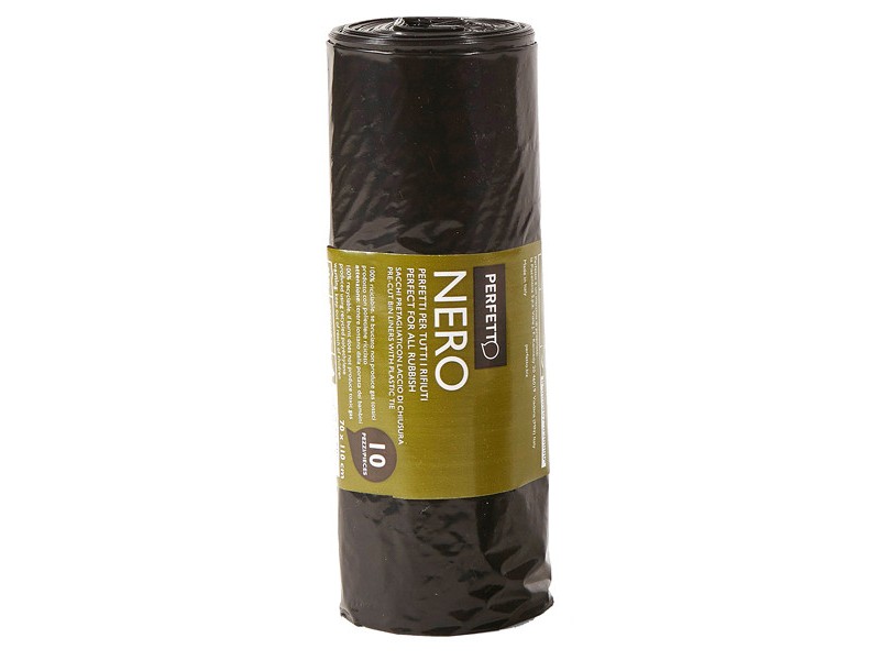 Sacchi per rifiuti 70x110cm 110Lt 22micron nero