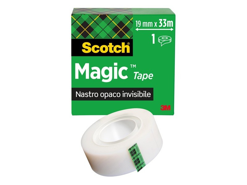 Nastro adesivo Magic 810 permanente 19 mm x 33 mt trasparente