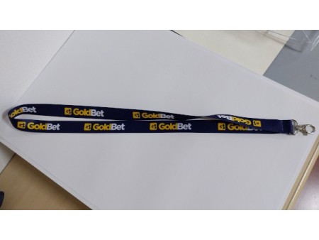 Tracolla (lanyard) promozionale personalizzata GoldBet - conf. 500